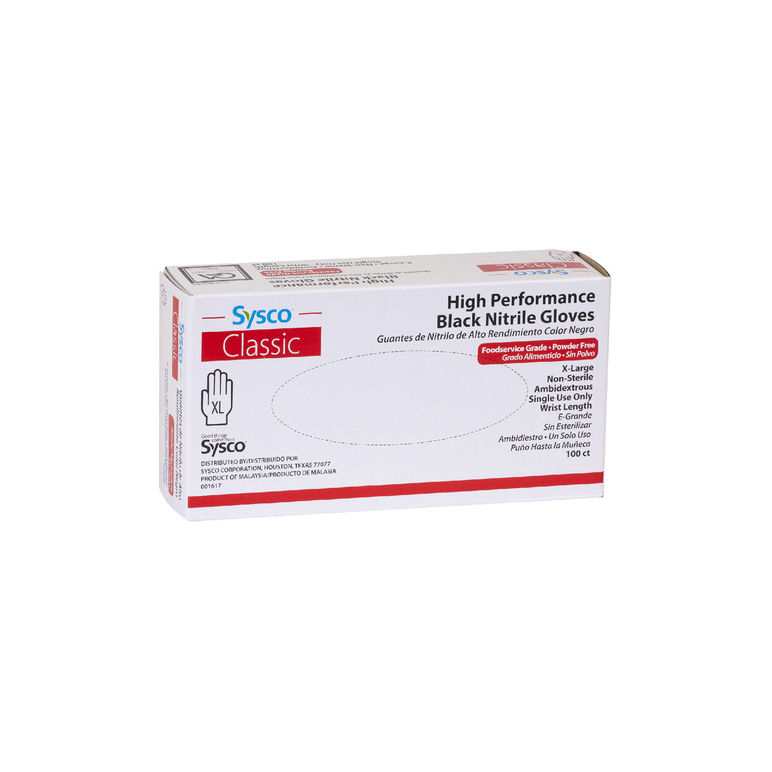 Glove Nitrile Foodservice Powder Free Black XL