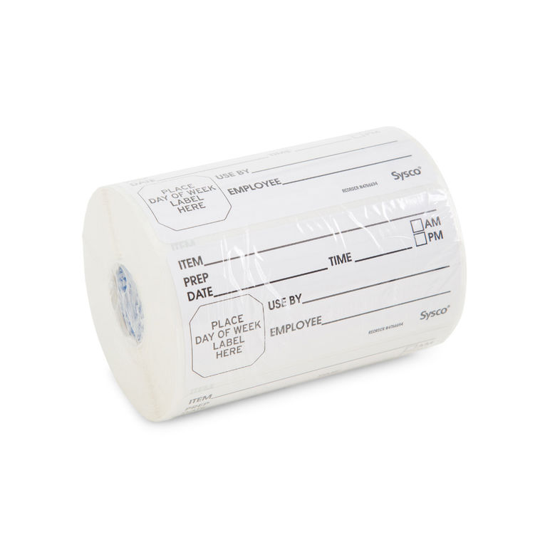 Label Roll Use By/shelf 4 Inch X 2 Inch Removable