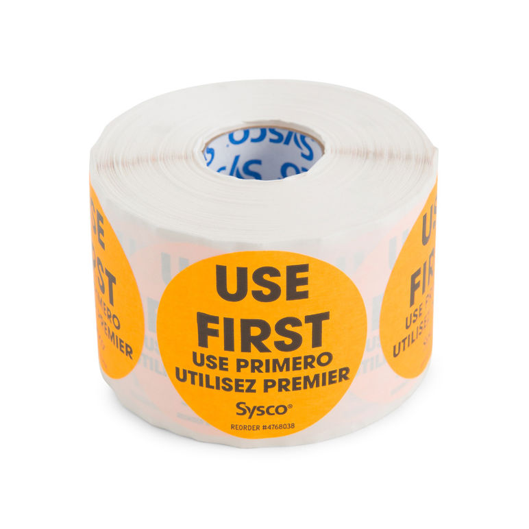 Label Roll Use First 2 Inch Trilingual