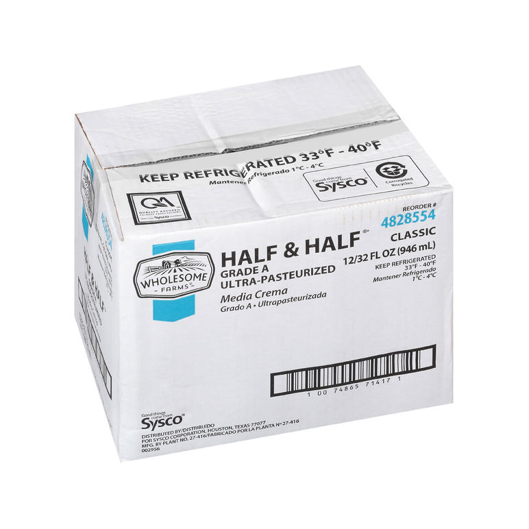 Creamer Half & Half Extended Shelf Life