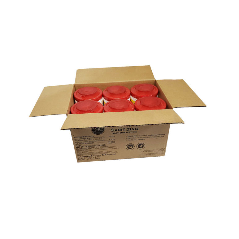 Towel Wipe Sanitizing No Rinse Red