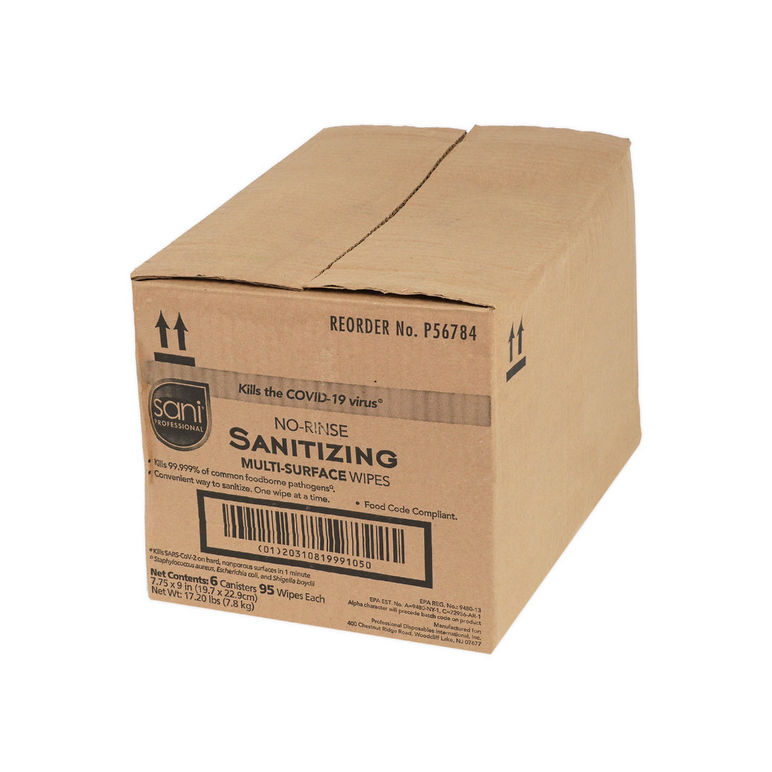 Towel Wipe Sanitizing No Rinse Red