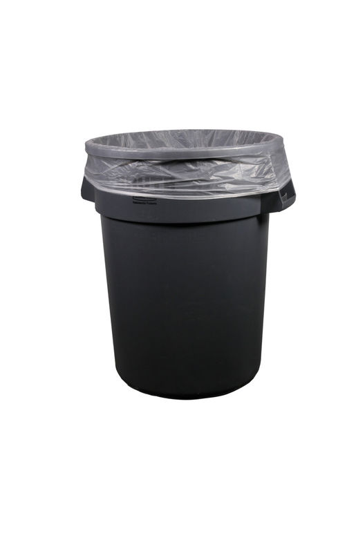 Clear Low-Density 0.5mm Trash Can Liner 20-30Gal