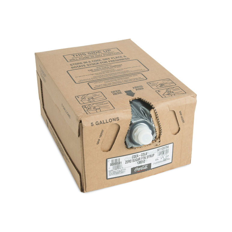 Syrup Coke Zero Sugar Concentrate 5:1 Yield Bag