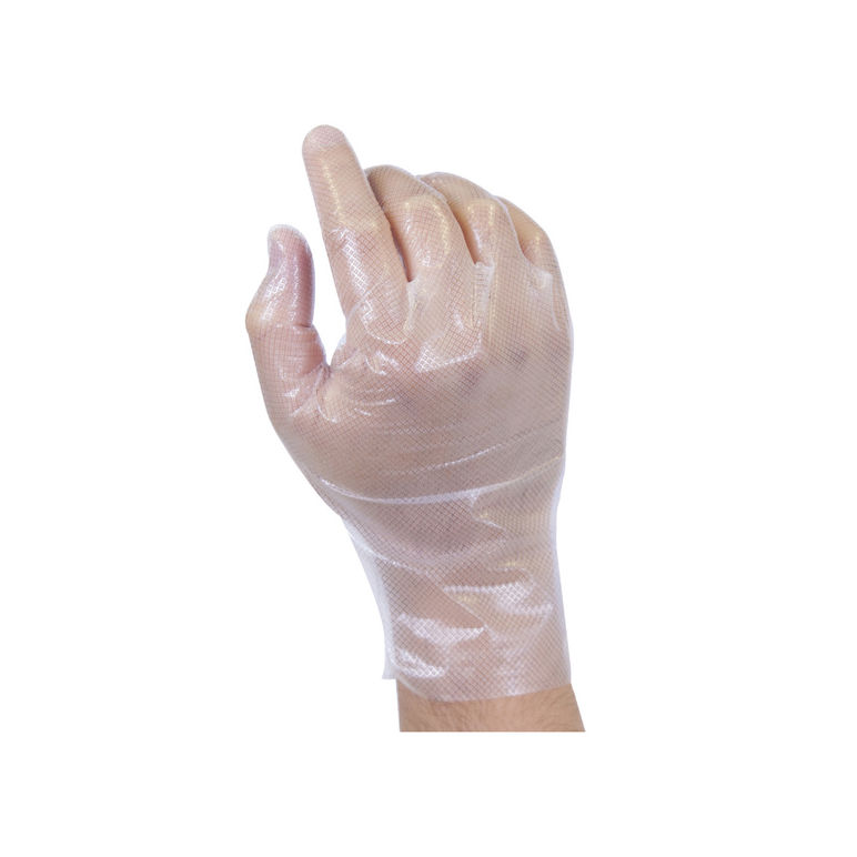 Glove Polypropylene Hybrid Stretch Clear Large