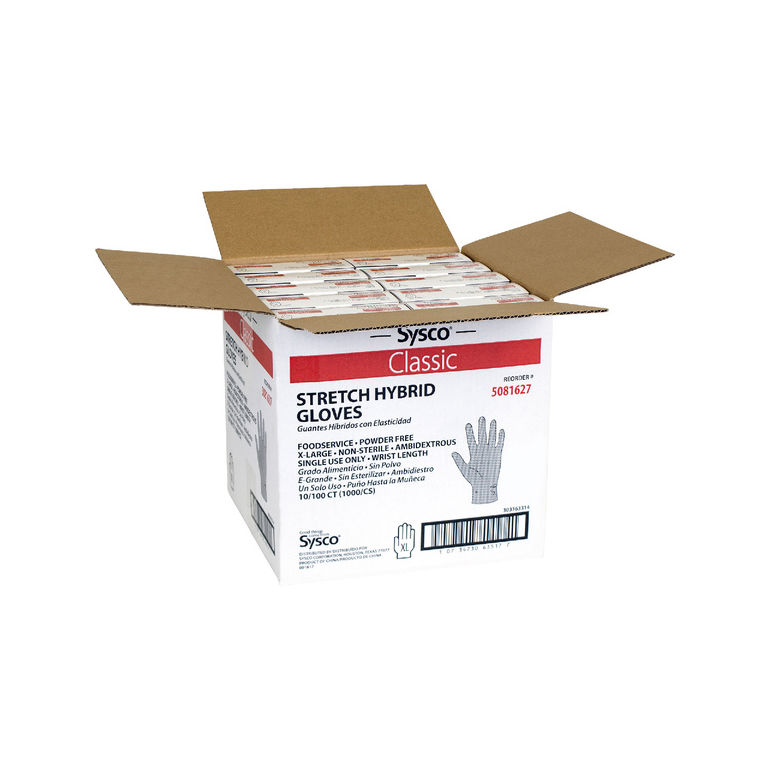 Glove Polypropylene Hybrid Stretch Clear XL