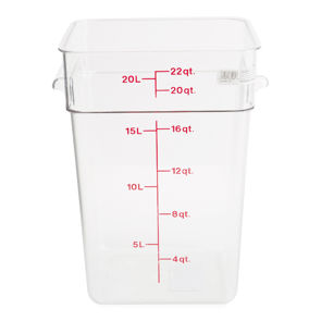 Container Food Camwear Square Clear