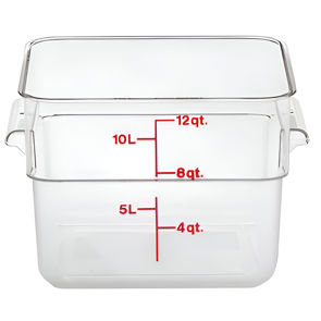 Container Food Camwear Square Clear