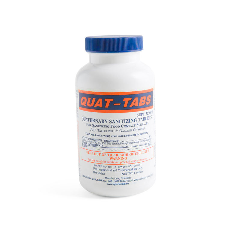 Sanitizer Tablet Quat Tab 100 Count