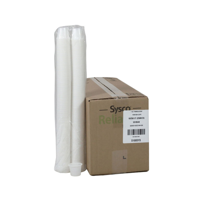 Cup Plastic Portion Translucent 1 Ounce