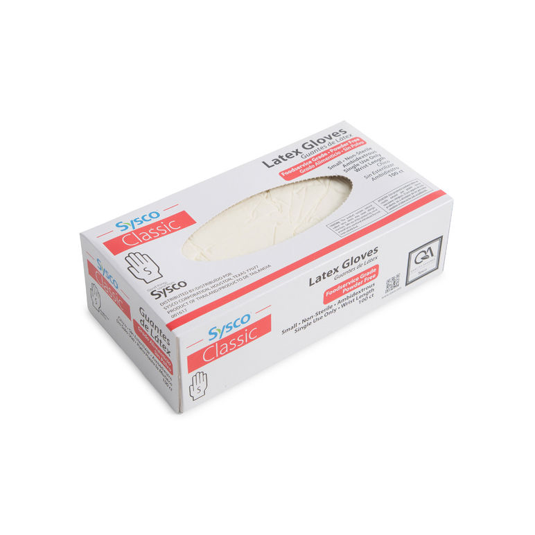 Glove Latex Foodservice Powder-free Small