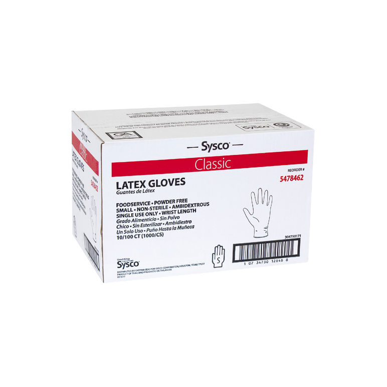 Glove Latex Foodservice Powder-free Small