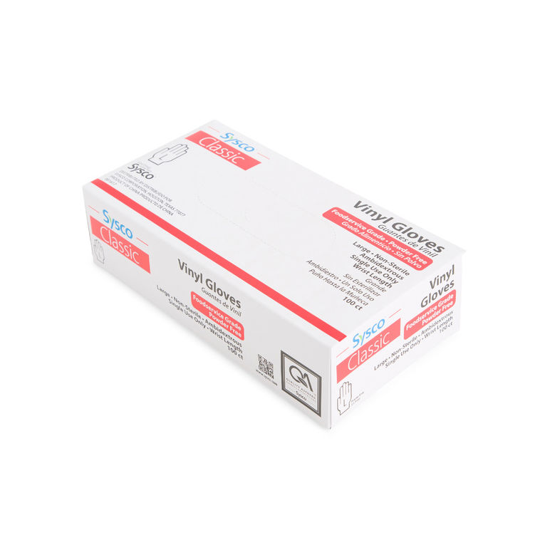 Glove Vinyl Foodservice Powder Free Large