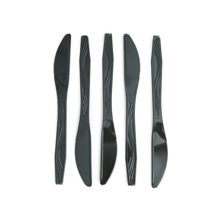 Knife Plastic Wrapped Black