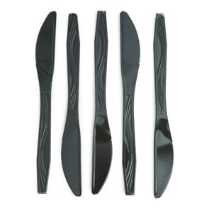 Knife Plastic Wrapped Black