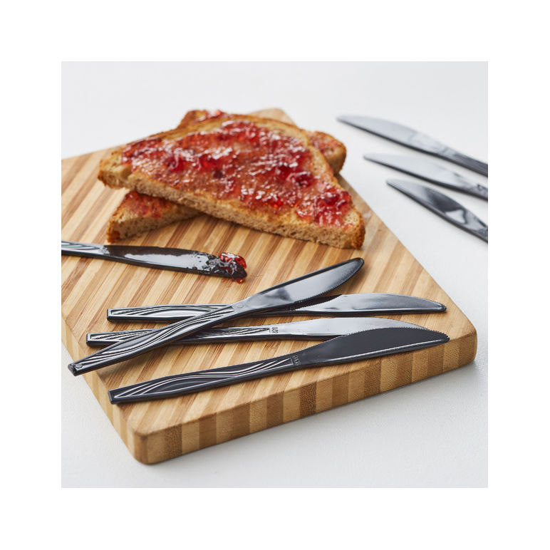 Knife Plastic Wrapped Black