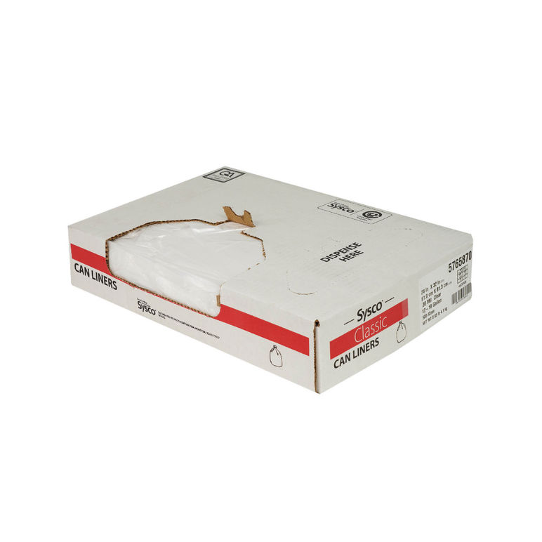 Liner Trash 24 Inch X 32 Inch 0.35 Mil Clear