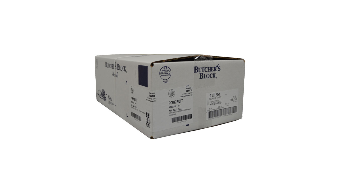 Pork Butt Boneless .25" 6-9# Each