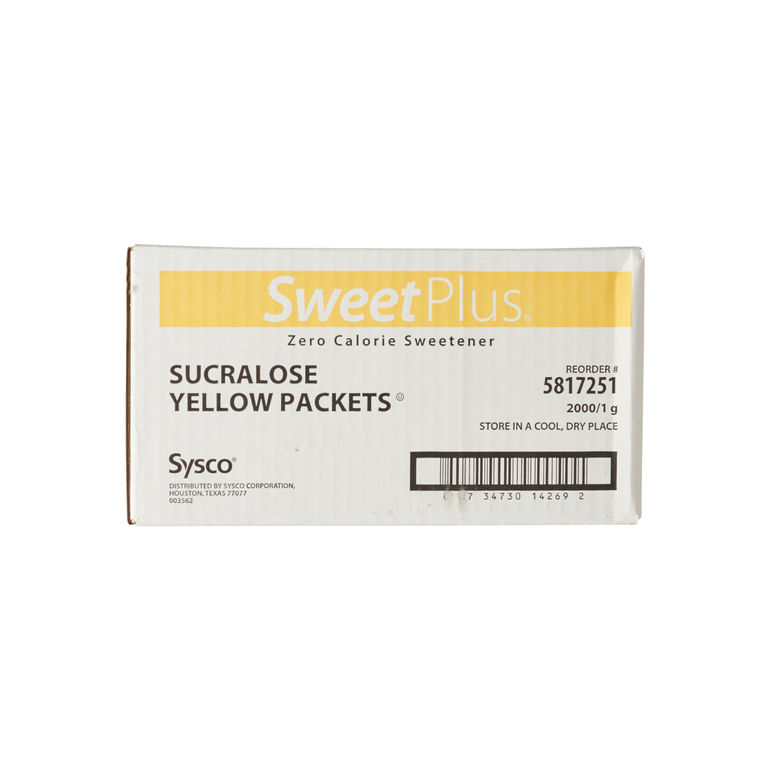 Sugar Substitute Packet Yellow