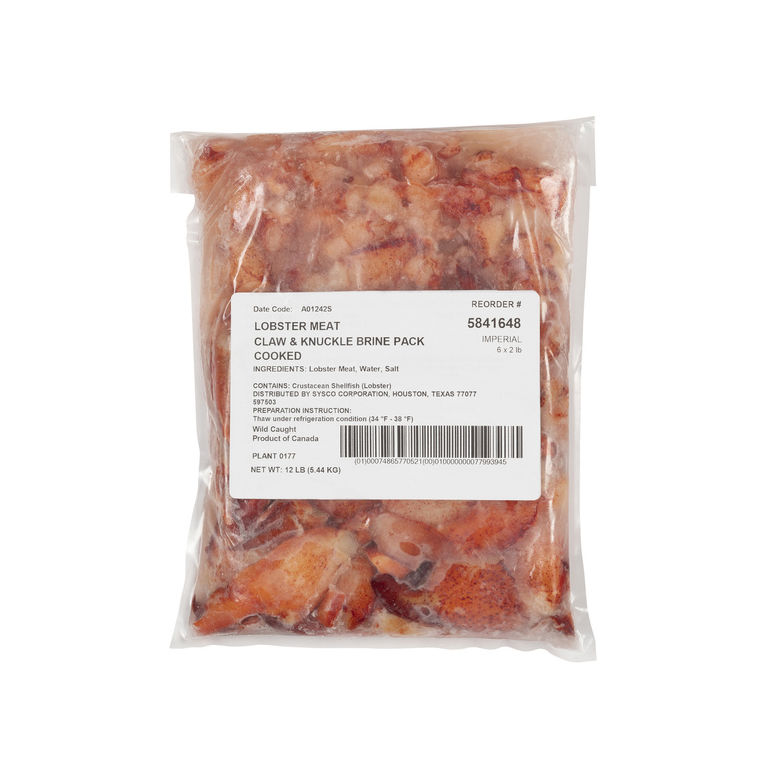 Lobster Meat Claw Knuckle Brine Vacuum Pack