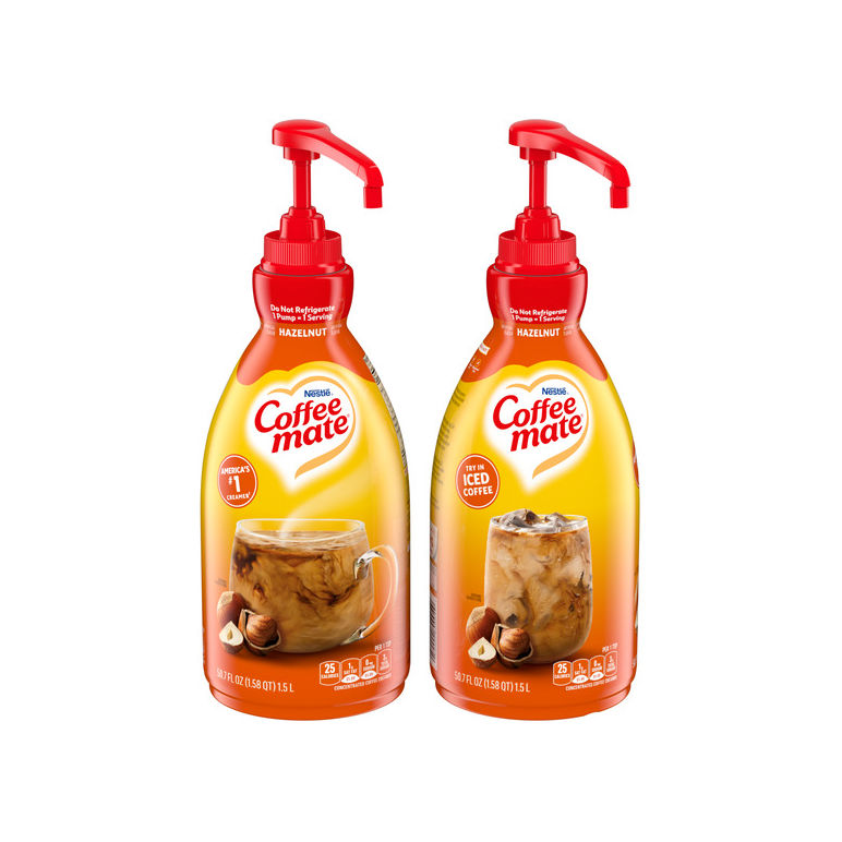 Creamer Hazelnut Liquid Pump Bottle