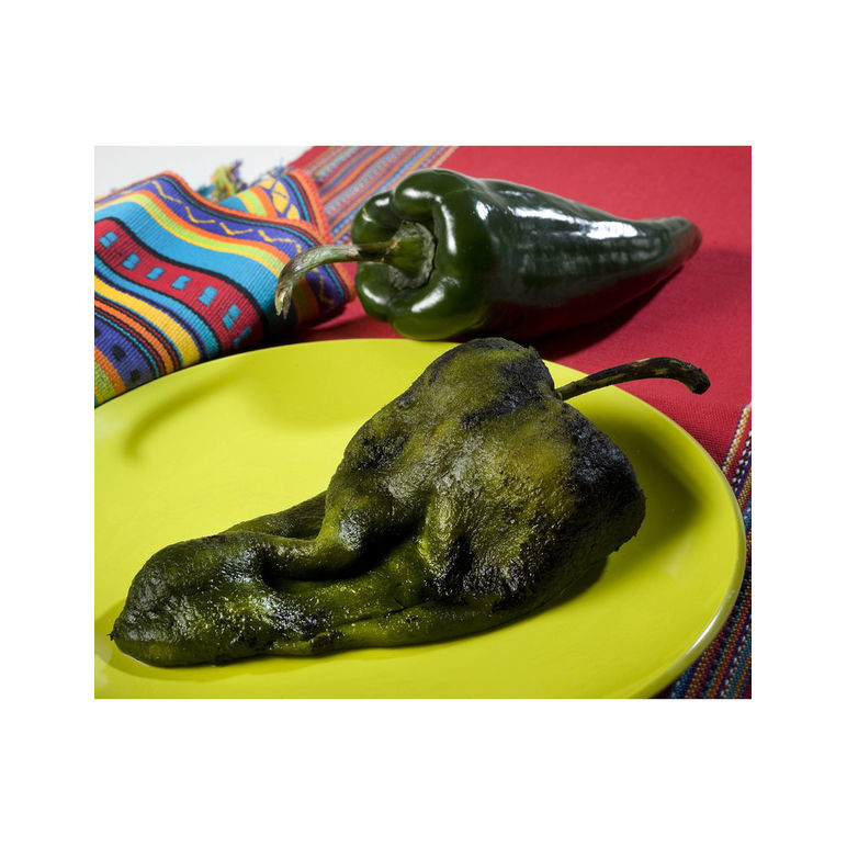 Pepper Chile Poblano Whole Roasted