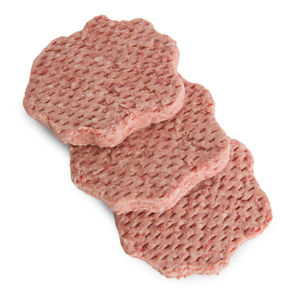 Beef Patty Ground Seasoned Oval Individual