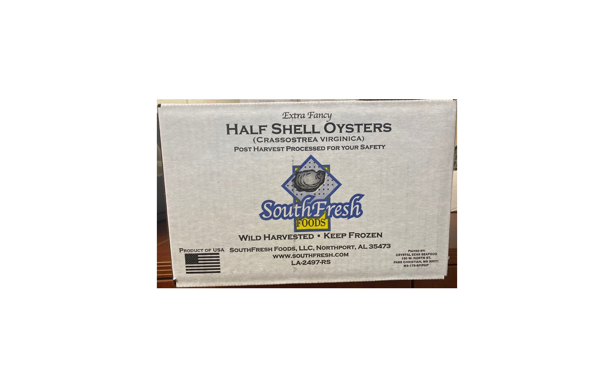 Oysters Half Shell Iqf 12 Dozen