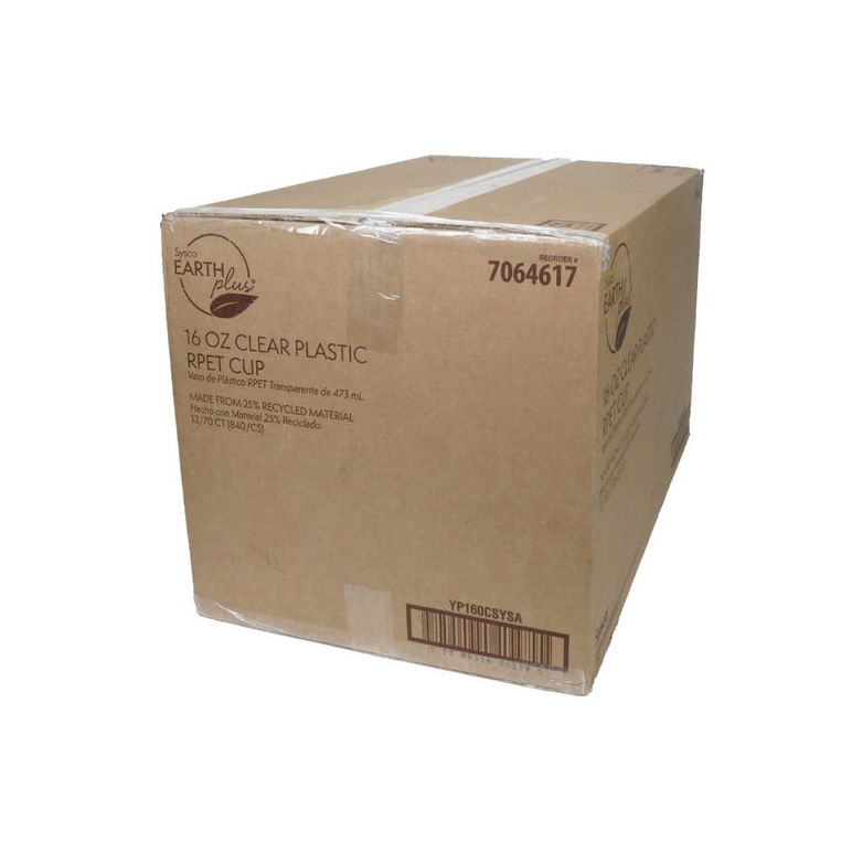 Cup Plastic R Pet Clear 16 Ounce