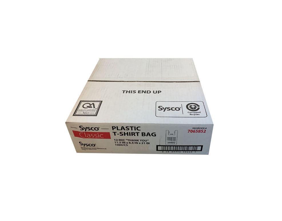 Bag Plastic T-shirt 11.5x6.5x21 "thank You"