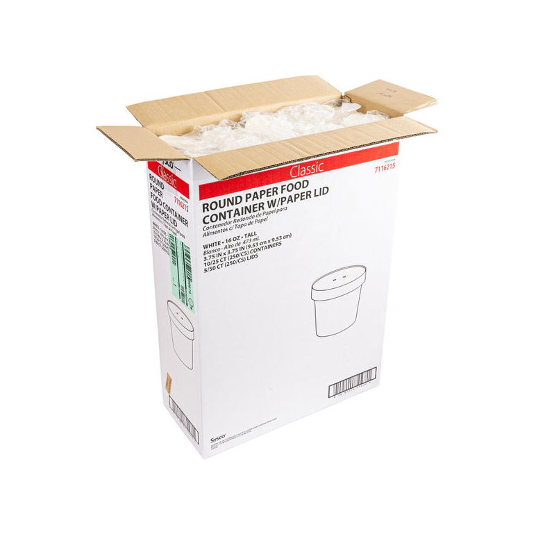 Container Paper 16 Ounce Round Paper Lid