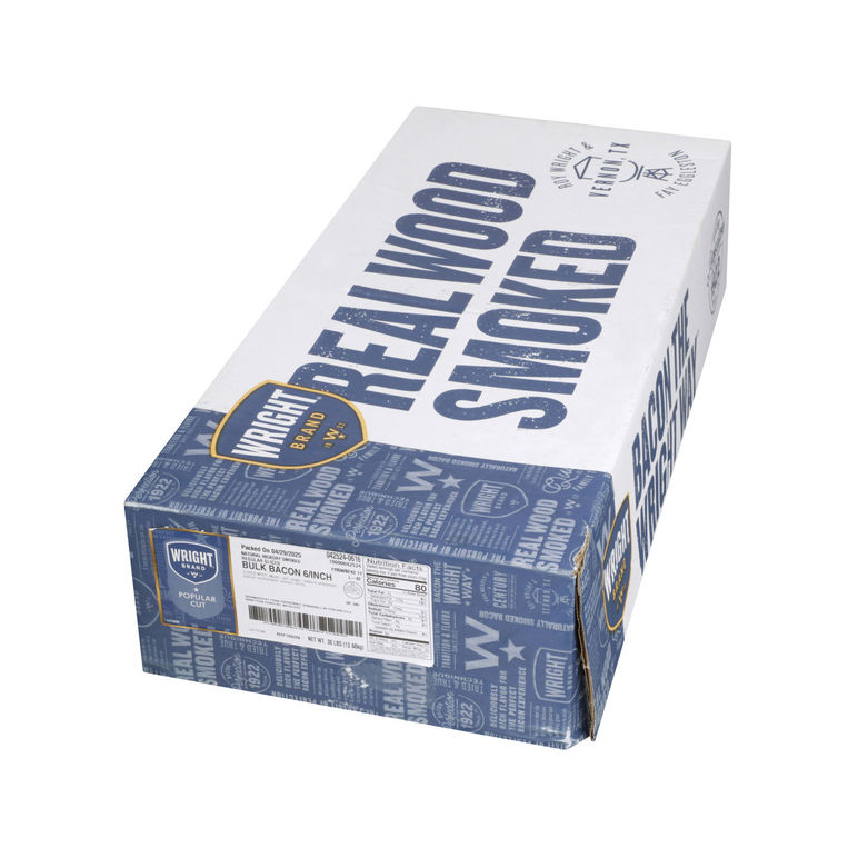 Bacon Bulk Slice Hickory Smoke 6 Slice/inch