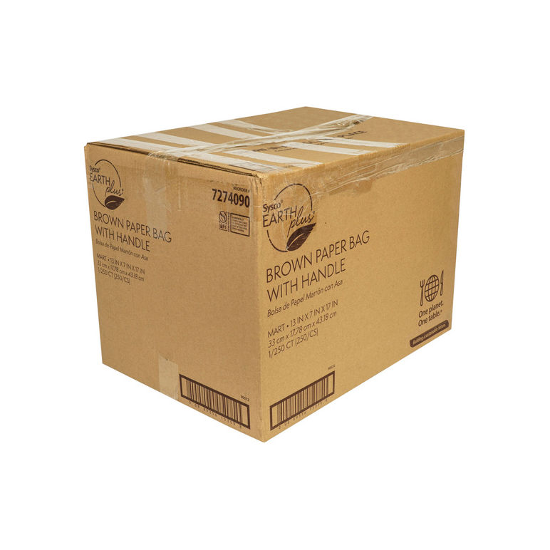 Bag Paper Brown W/handle Mart 65 Pound