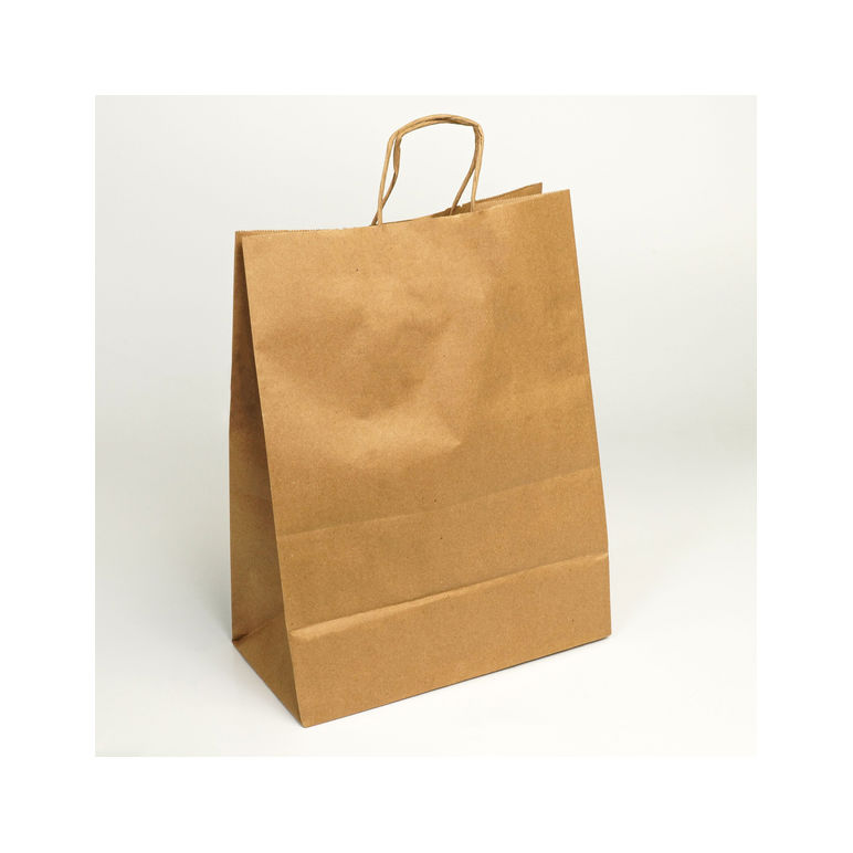 Bag Paper Brown W/handle Mart 65 Pound