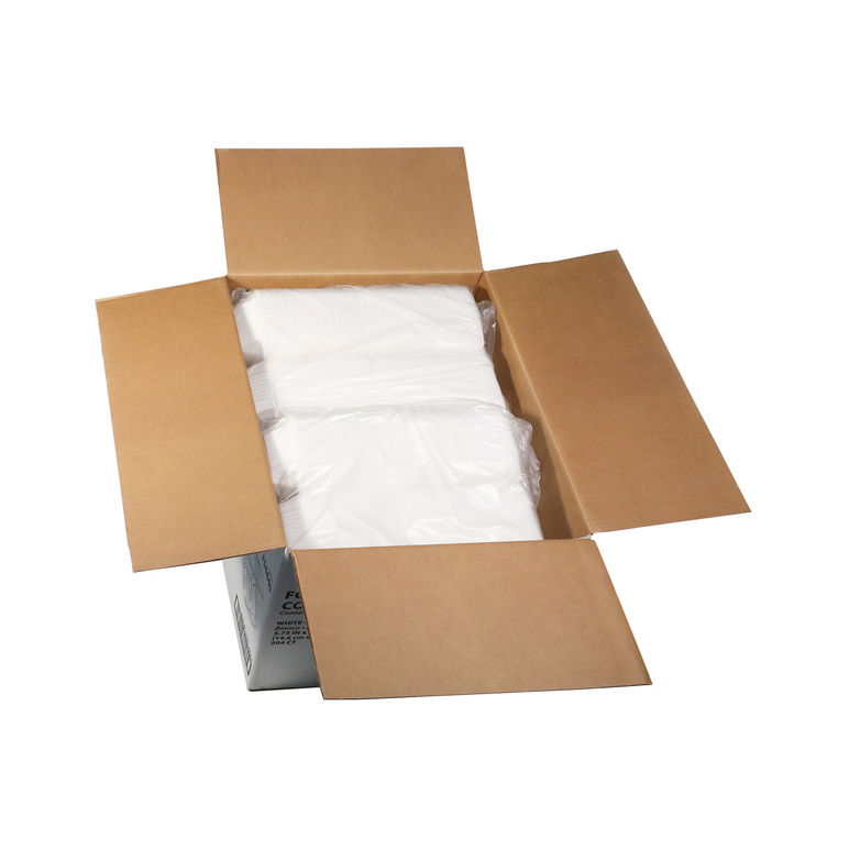 Container Foam Hinged Sandwich 6 Inch X 6 Inch