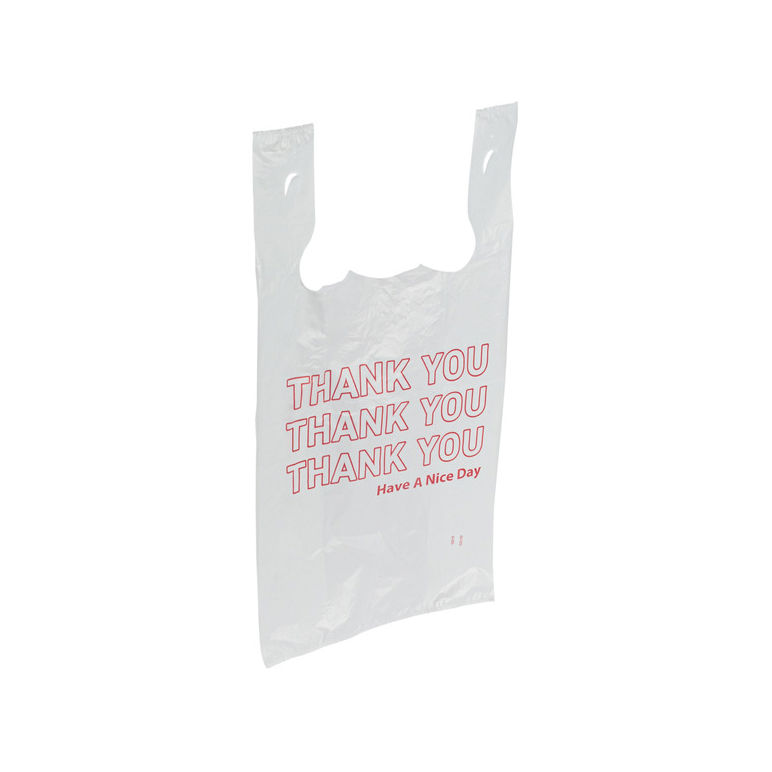 Bag Plastic T Shirt 11.5x6.5x21 Thank You