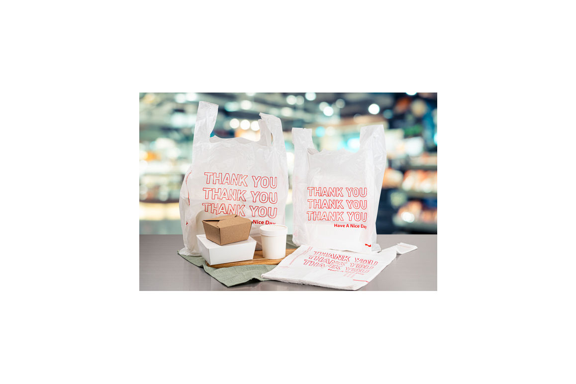 Bag Plastic T Shirt 11.5x6.5x21 Thank You