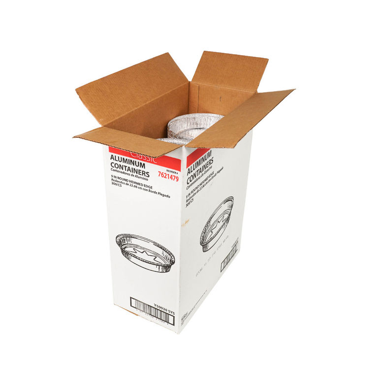 Pan Foil Round 3 Pounds 9 Inch Hemmed Edge