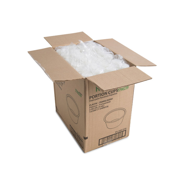 Cup Plastic Portion Translucent 2 Ounce