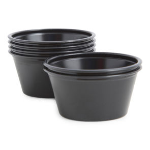 Cup Plastic Portion Black 2 Ounce