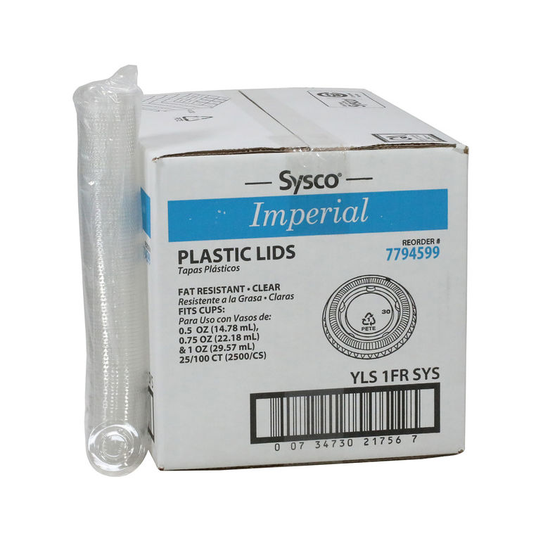 Lid Plastic Clear .5-1 Ounce Portion