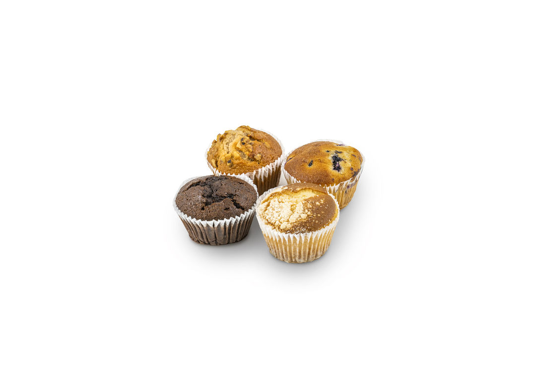Muffin Assorted Blueberry/banana/chocolate/cheese Individual
