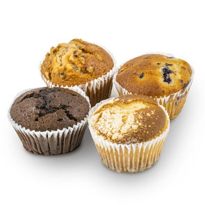 Muffin Assorted Blueberry/banana/chocolate/cheese Individual