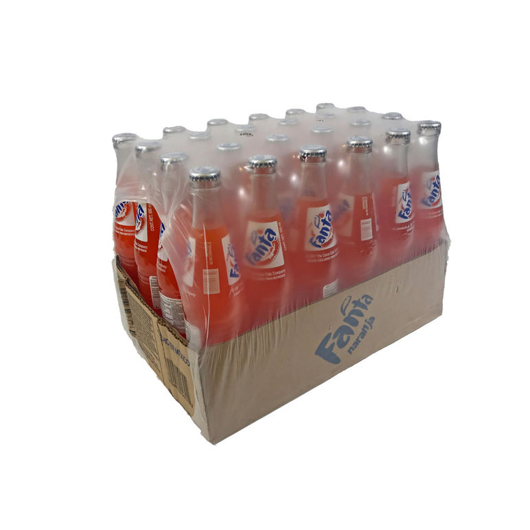 Soda Orange Mexican Glass Bottle Non Return