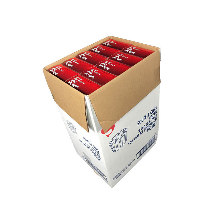 Cup Souffle Paper 2 Ounce Box Pleated