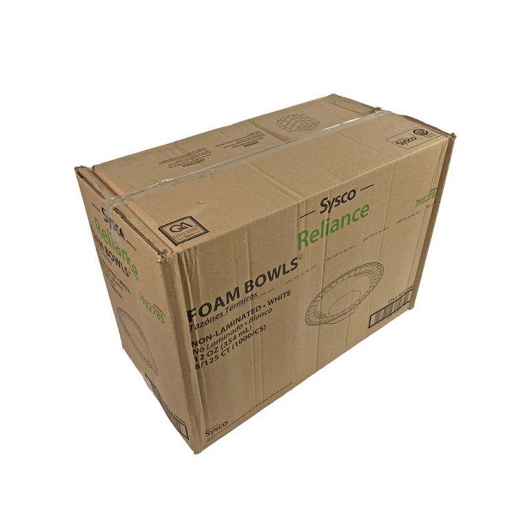 Bowl Foam Unlaminated White 12 Ounce