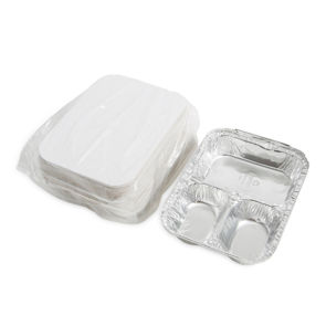 Pan Foil 3-compartment Oblong/board Lid