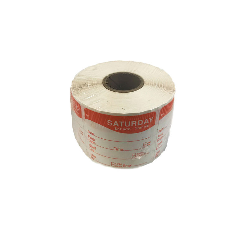 Label Roll Saturday Repostionable