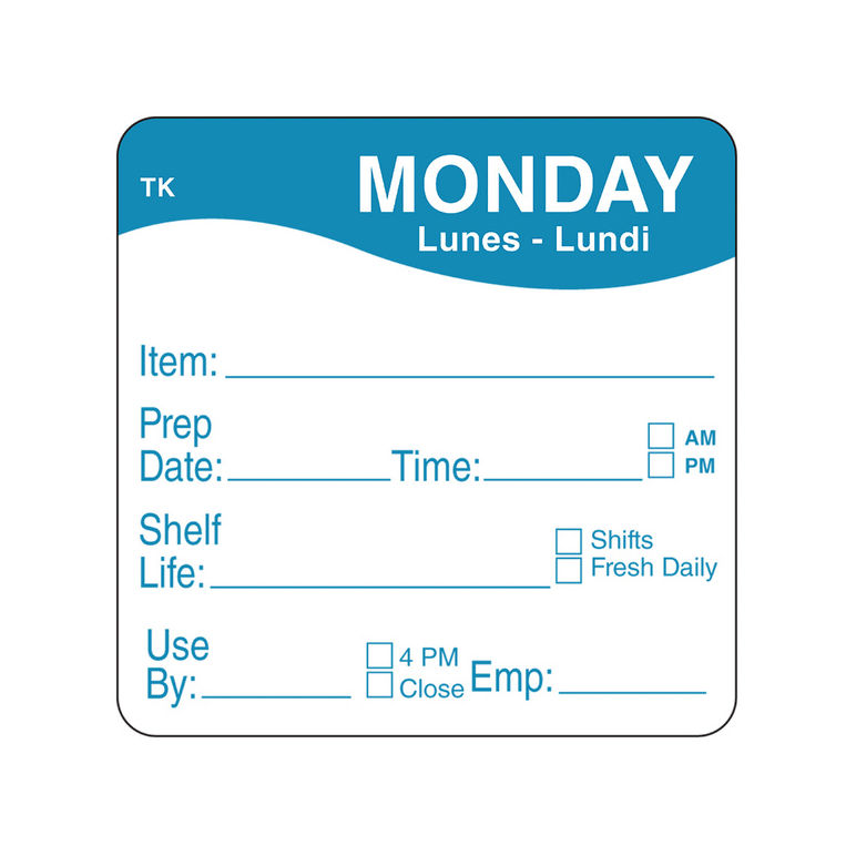 Label Roll Monday Repostionable