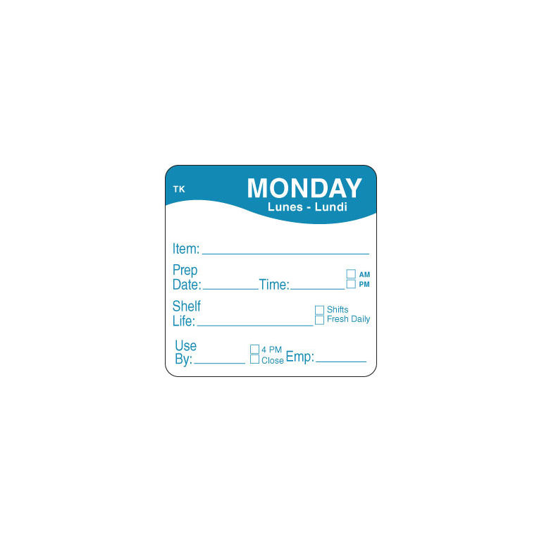 Label Roll Monday Repostionable
